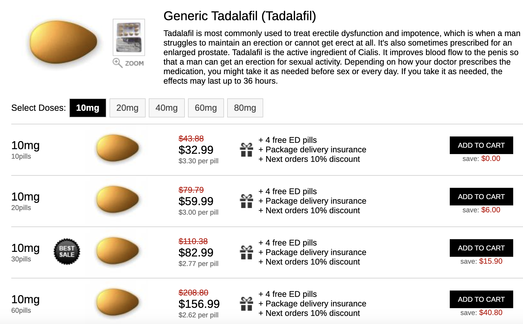 Generic Tadalafil